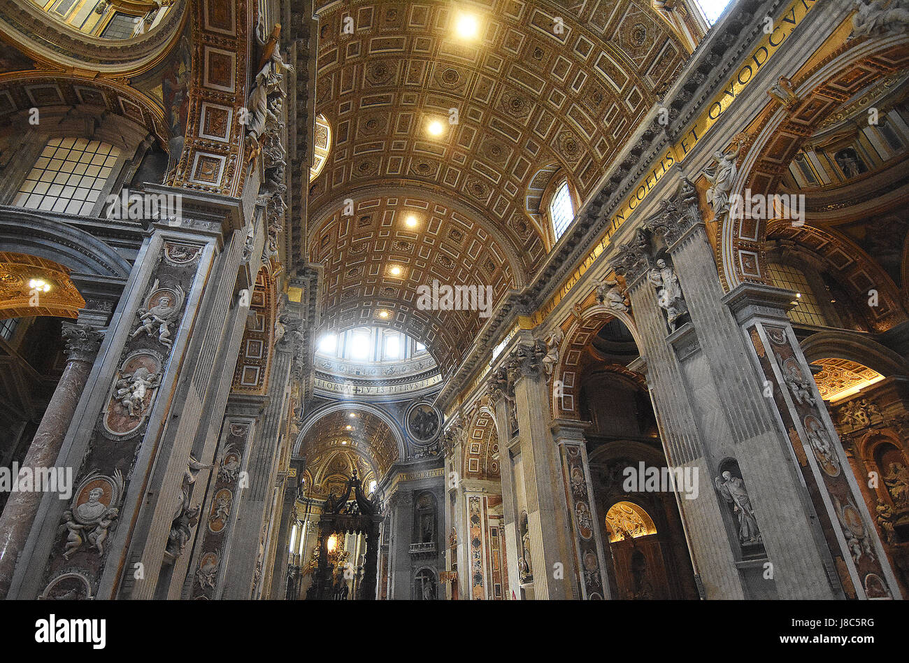 St.-Peters-Basilika im Vatikan, Italien. Stockfoto