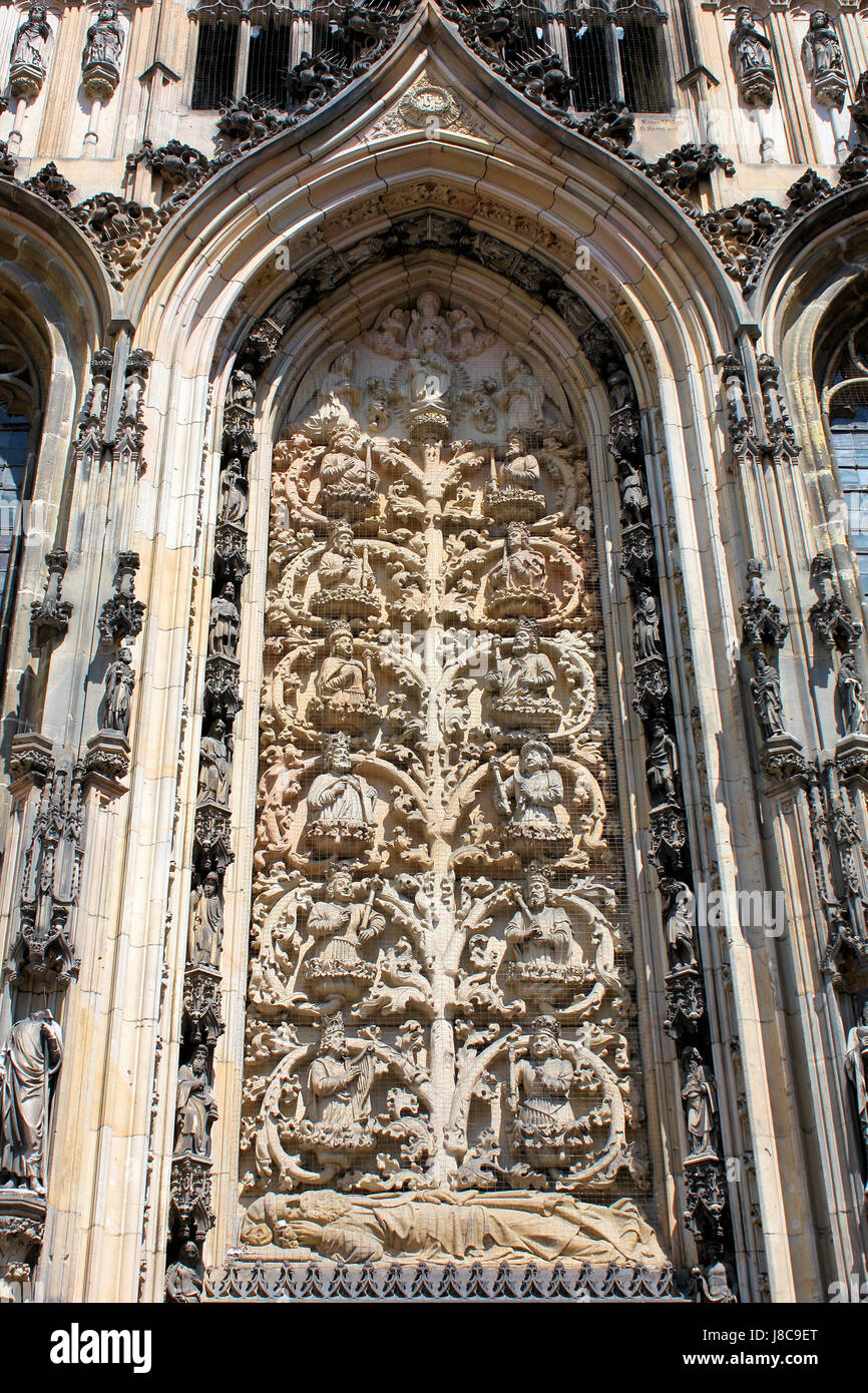 Kathedrale, Stammbaum, Jesus, historisches, Kirche, Porträt, Europa, Deutschland, Stockfoto