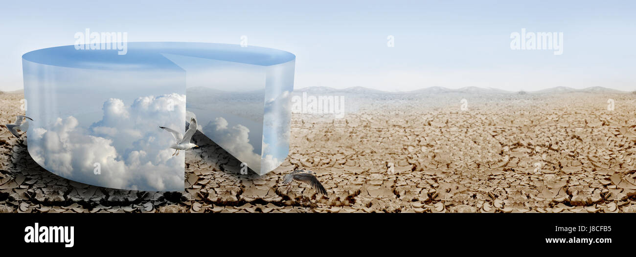 blau, Umgebung, Umwelt, Wüste, Ödland, Himmel, Paradies, braun, Stockfoto
