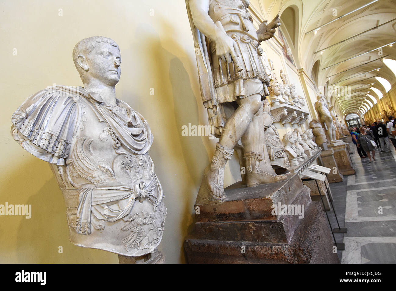 Die Vatikanischen Museen in Rom. Stockfoto