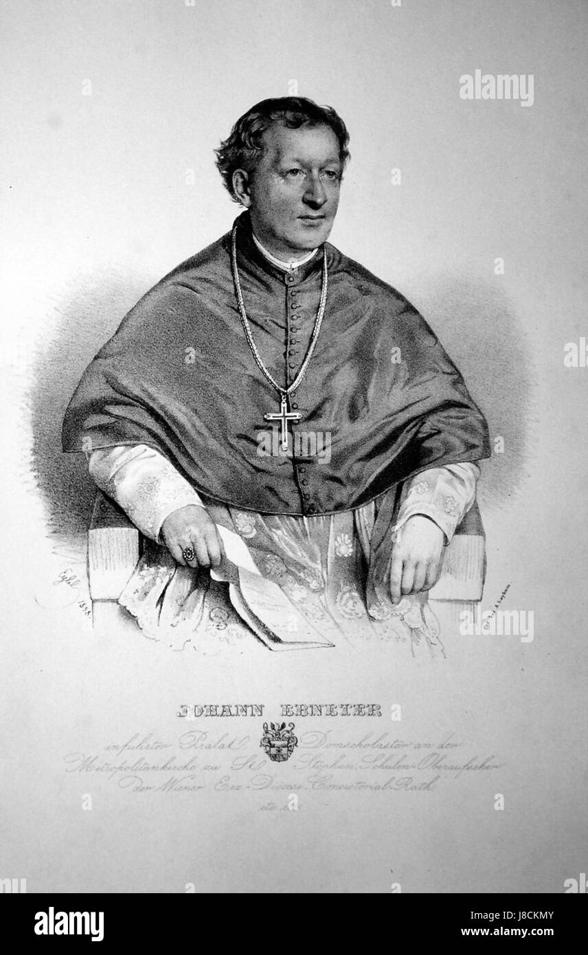 Johann Ebneterâ Lithografie stellt ein Werk künstlerischen Ausdrucks aus dem 19. Jahrhundert dar und zeigt seinen einzigartigen Stil und seine Herangehensweise an die Druckerei, die sich typischerweise auf historische oder kulturelle Themen konzentriert. Stockfoto