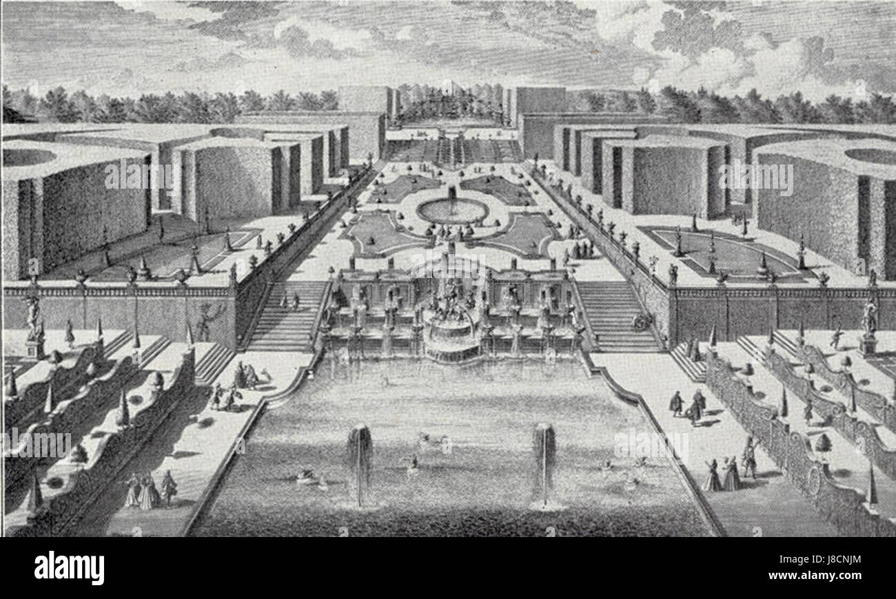 Mittelparterre Stockfoto