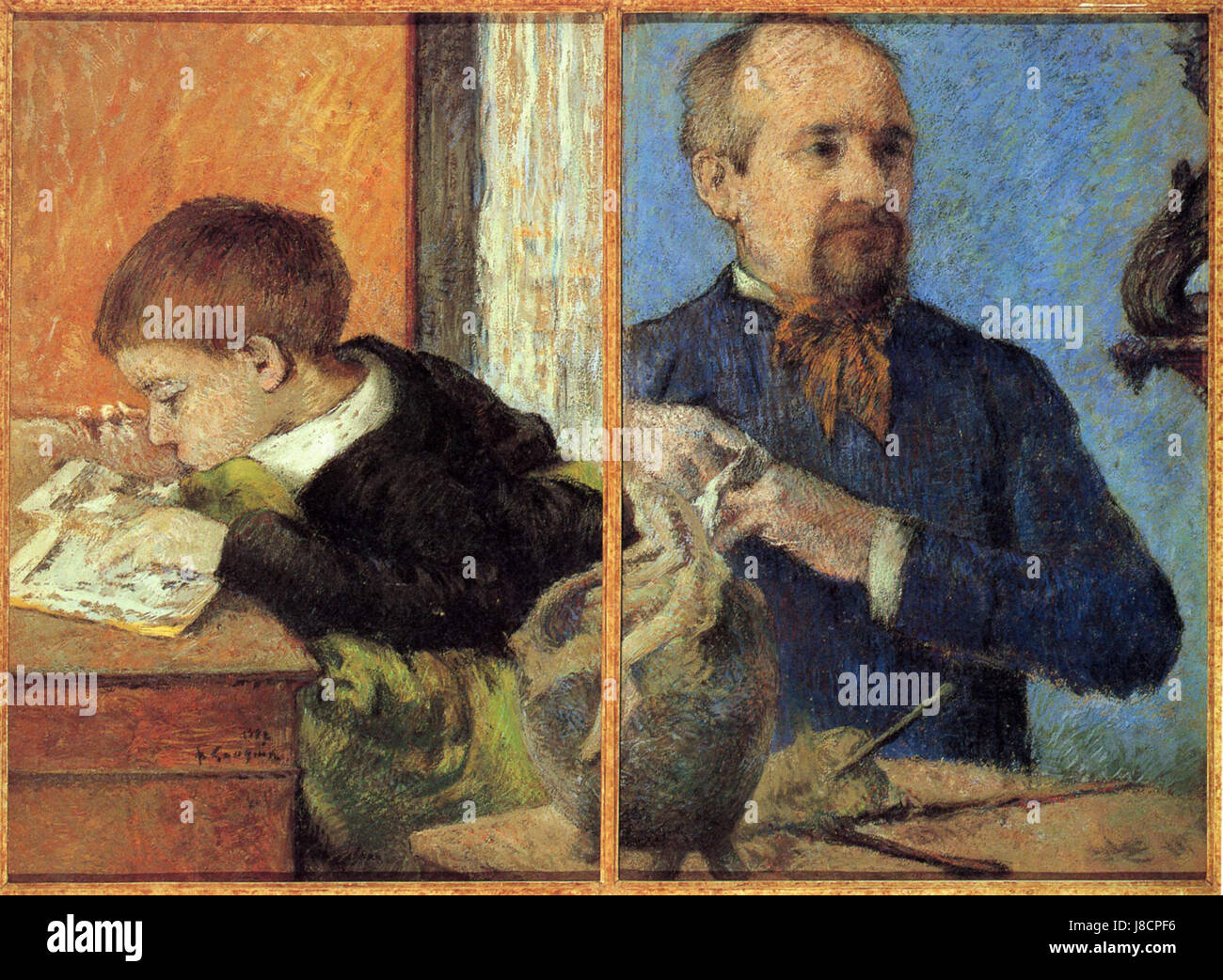 Dieser Eintrag bezieht sich auf das Kunstwerk von Paul Gauguin, insbesondere auf das Stück Nummer 103 in einer Sammlung oder einem Katalog seiner Werke. Gauguin ist bekannt für seine mutige Verwendung von Farben und seine Erforschung des Postimpressionismus. Stockfoto