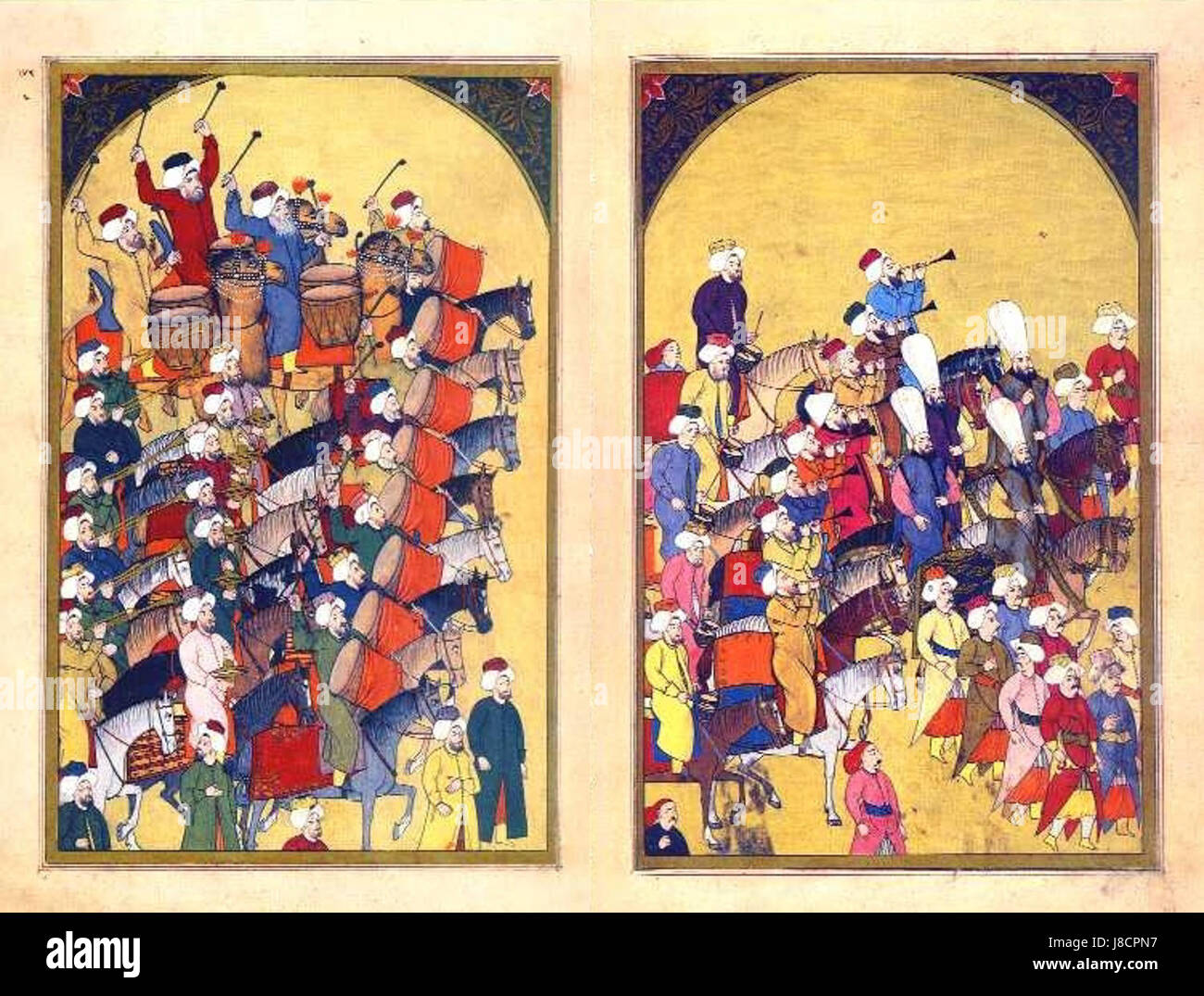 Badekappe mehter Stockfoto