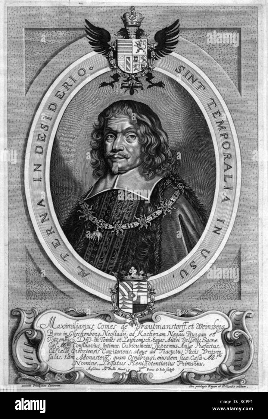 Maximilian von Und Zu Trauttmansdorff Minister Stockfotografie Alamy