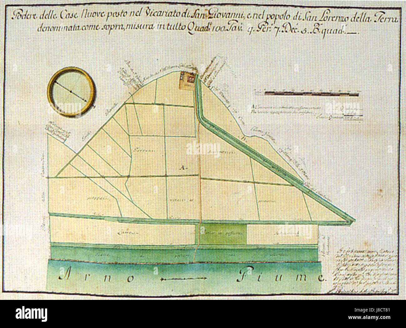 Dieses Bild stellt ein Kunstwerk von Fattoriagranducale dar, das als Nummer 111 katalogisiert wurde. Das Kunstwerk könnte aus einer historischen Sammlung stammen, die einen Einblick in den Stil des Künstlers und seine Beiträge zur Kunstgeschichte bietet. Stockfoto