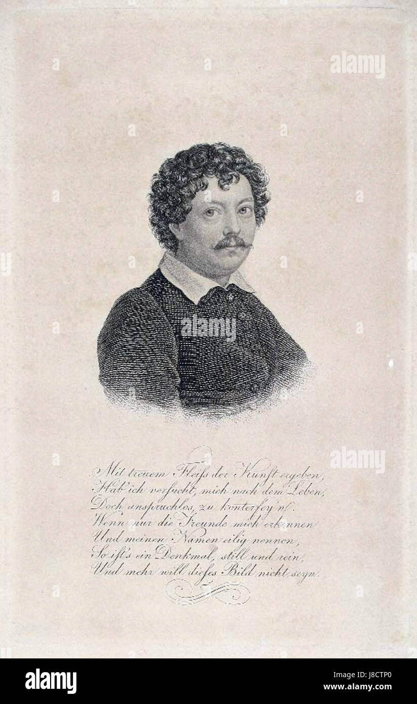 Friedrich Fleischmann war ein deutscher Künstler, der im 19. Jahrhundert für seine Malerei und Kunst bekannt war. Stockfoto