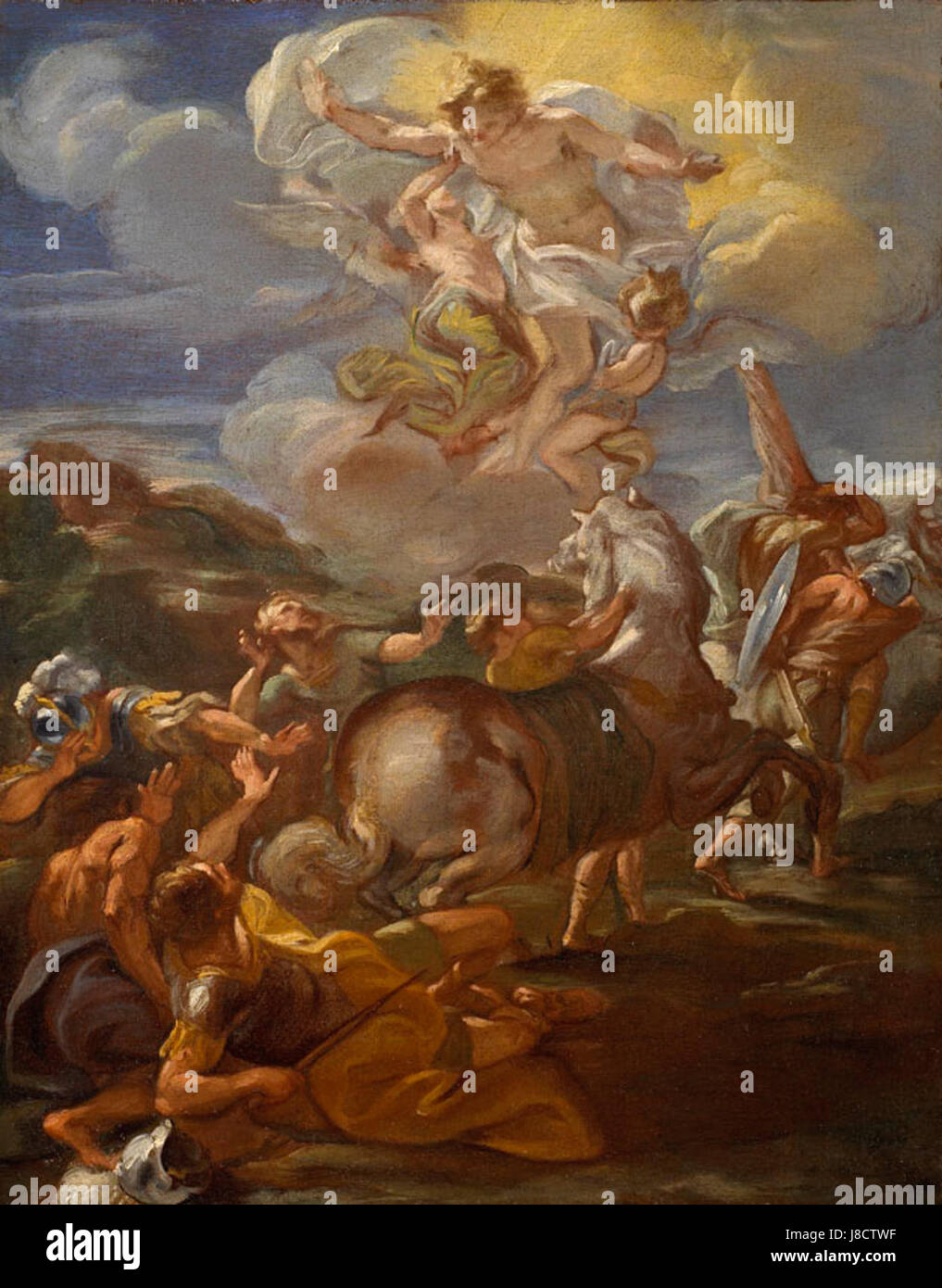 Gaulli Conversion bezieht sich auf ein bedeutendes historisches oder kulturelles Ereignis. Das Jahr 2006 könnte auf eine spezifische Umwandlung oder Transformation hinweisen, möglicherweise im Zusammenhang mit Kunst oder kulturellem Erbe. Stockfoto