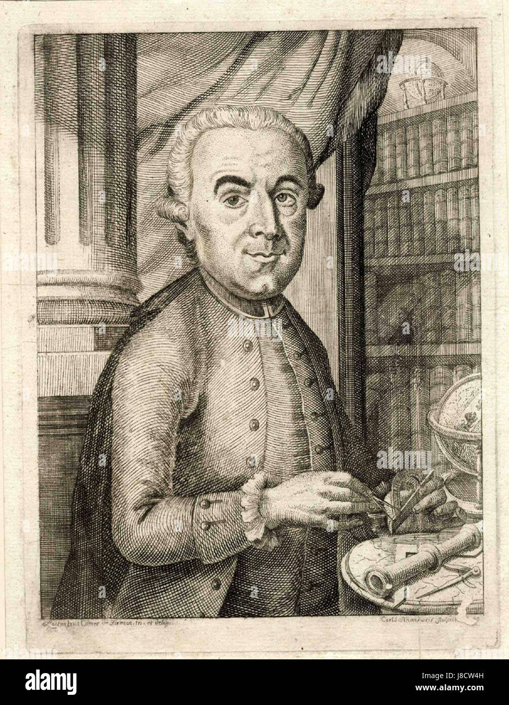 Franz Laktanz Firmian schuf 1345 Porträts, die mit bemerkenswerten Werken aus dem 14. Jahrhundert zur historischen Kunstszene beitrugen. Stockfoto