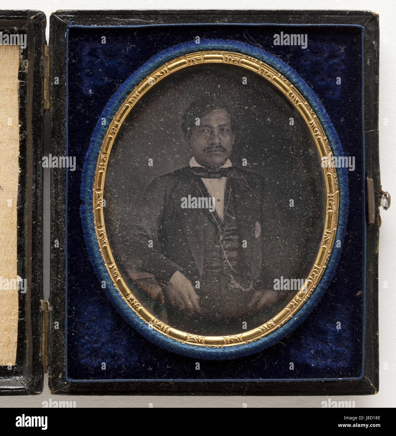 Diese Daguerreotypie aus der Zeit um 1853 fängt König Kamehameha III. Von Hawaii ein und bietet einen seltenen und historischen Einblick in das Leben der hawaiianischen Monarchie im 19. Jahrhundert. Stockfoto