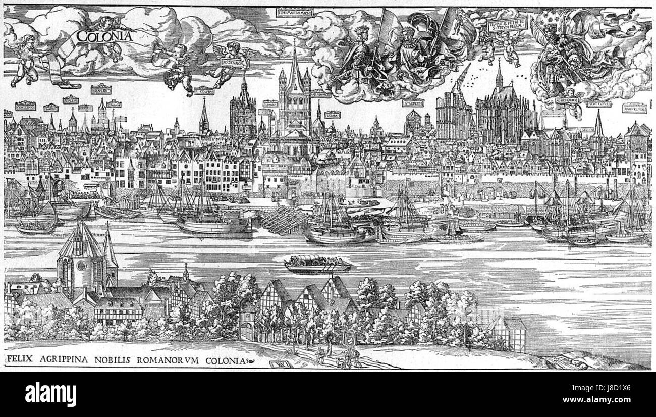 Köln 1531 Holzschnitt Anton von worms 2 1200 x 680 Stockfoto