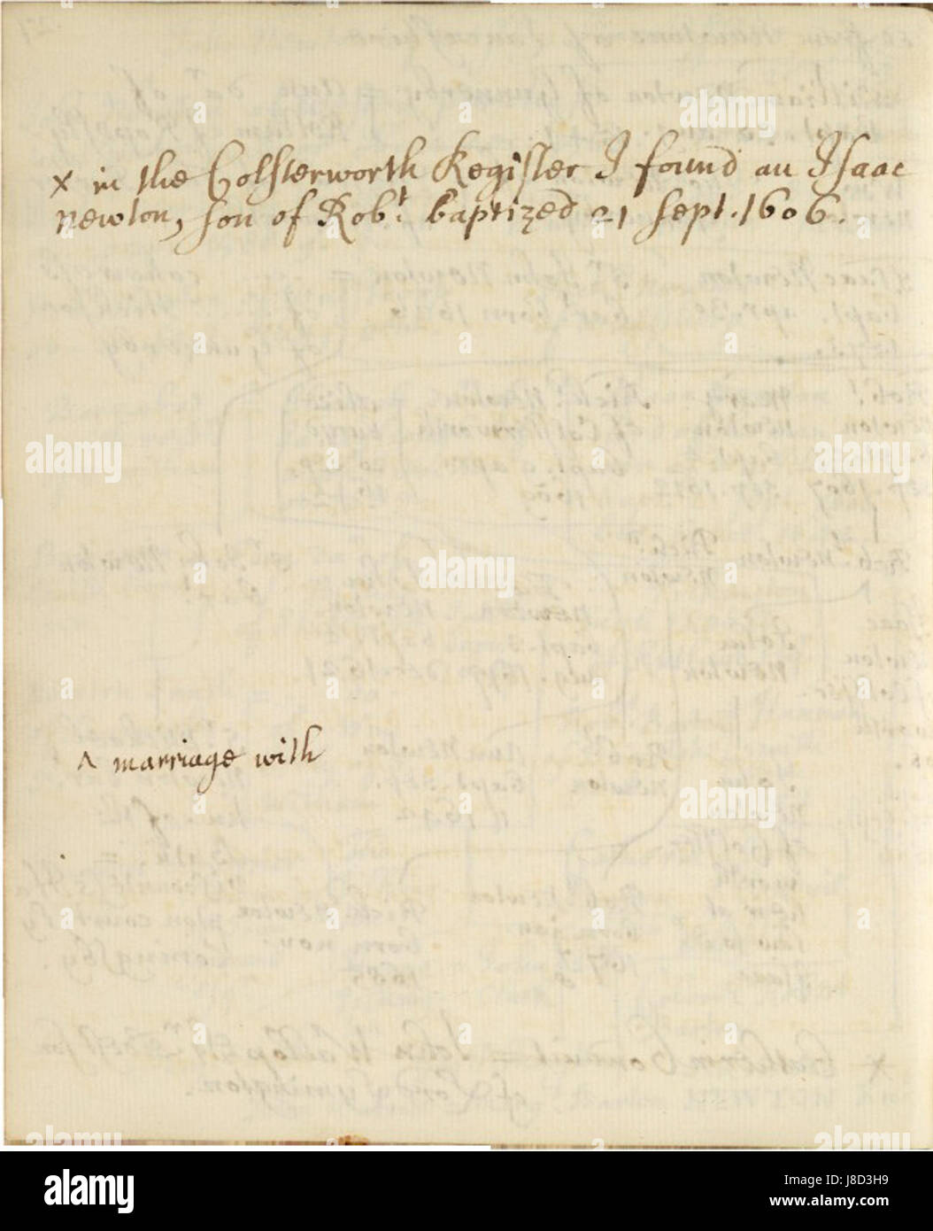 Memoiren von Sir Isaac Newton Leben 071 Stockfoto