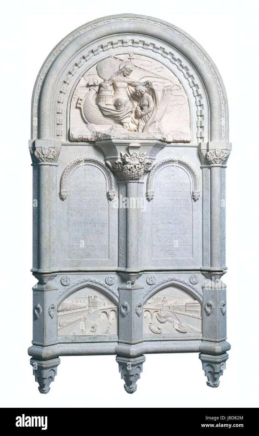 Das Fauveau Monument au Baron Gros ist ein Skulpturenwerk zu Ehren des Baron Gros, das den künstlerischen Stil und die Erinnerungstraditionen der französischen Kunst des 19. Jahrhunderts widerspiegelt und das Erbe der Figur in einem monumentalen Stück festlegt. Stockfoto