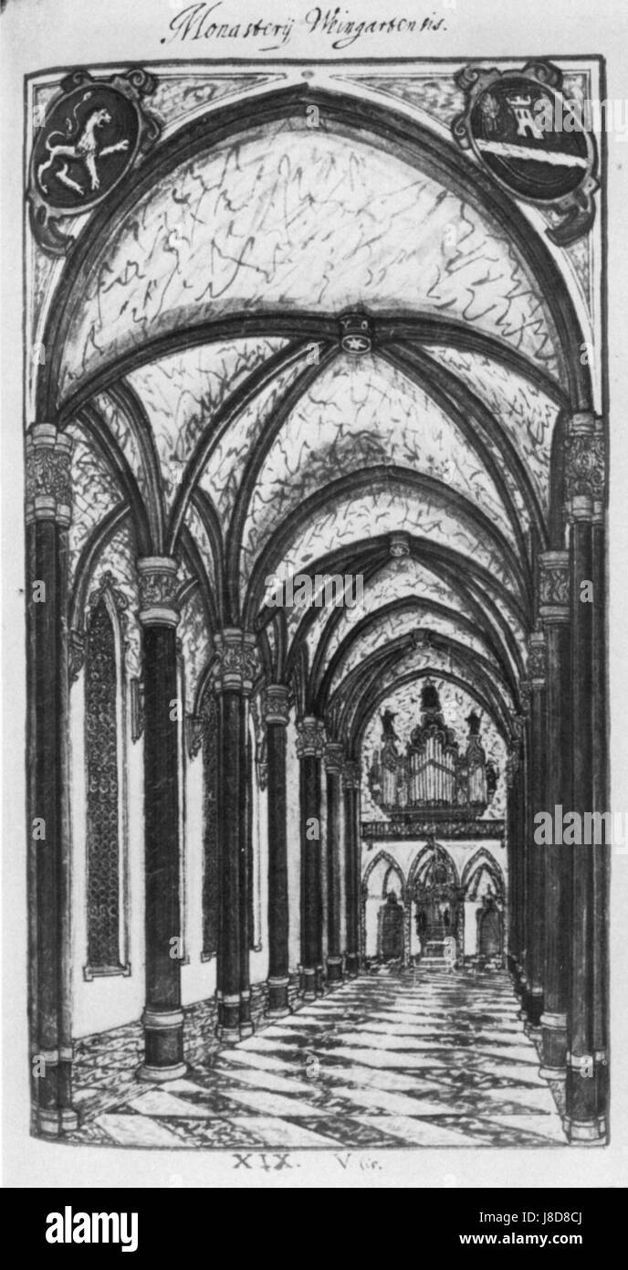 Gabriel Bucelin Klosterkirche Weingarten Gotischer Plan Stockfoto