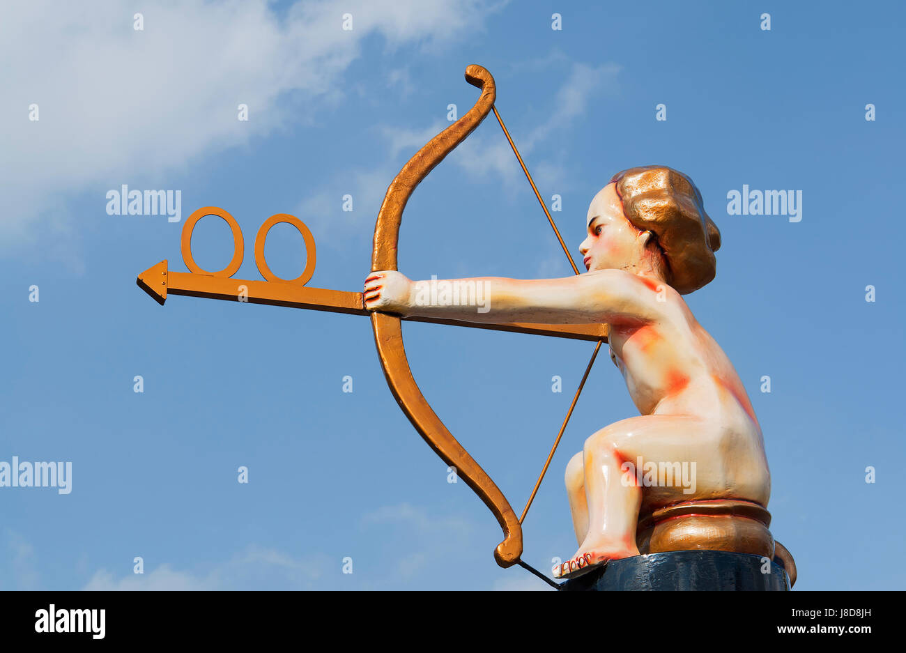 Traditionelller WC Wegweiser auf dem oktoberfest Stockfoto