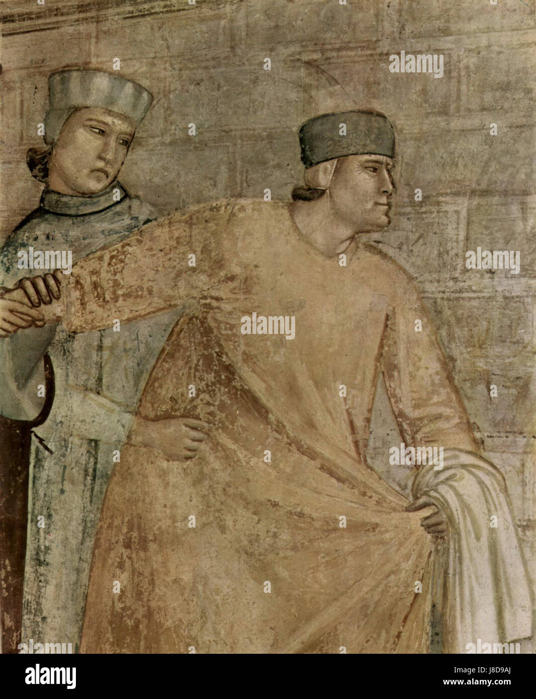Giotto di Bondone war ein italienischer Maler und Architekt aus dem 13. Jahrhundert, der für seine bahnbrechenden Beiträge zur Renaissance bekannt war. Sein Werk „062“ zeigt seine Meisterschaft in der Darstellung religiöser Themen mit Realismus und Tiefe und beeinflusst viele zukünftige Künstler. Stockfoto