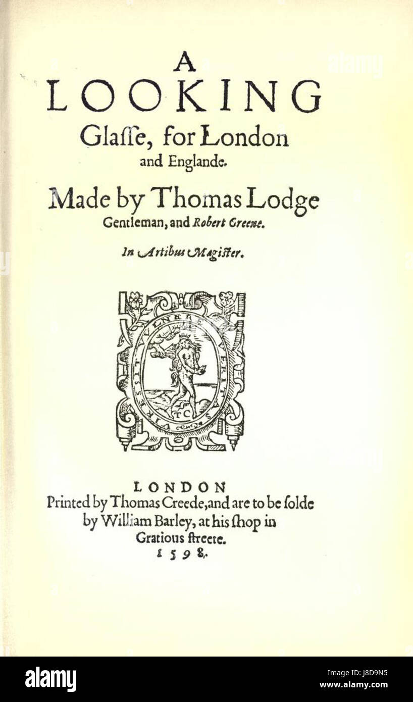 Greene Looking Glass 1598 Stockfoto