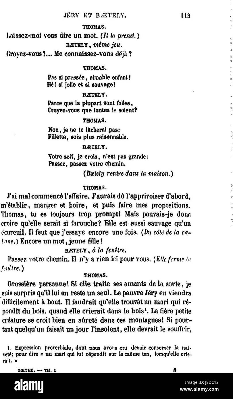 Goethe, II 120 Stockfoto