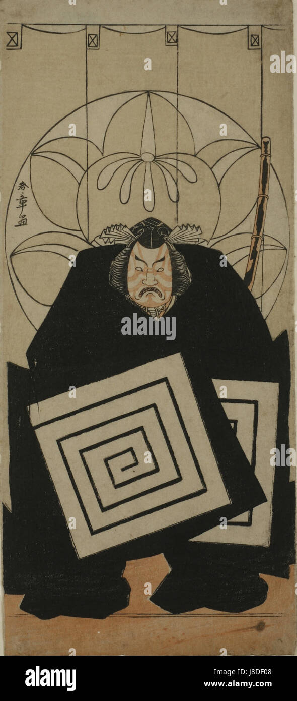 Katsukawa Shunsho Bakumatsu Uzaemon IX Stockfoto