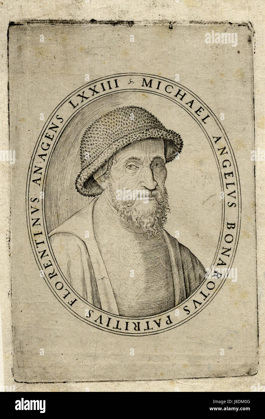 Giulio Bonasone Michelangelo Buonarroti 1548 Ubs G 0883 II Stockfoto