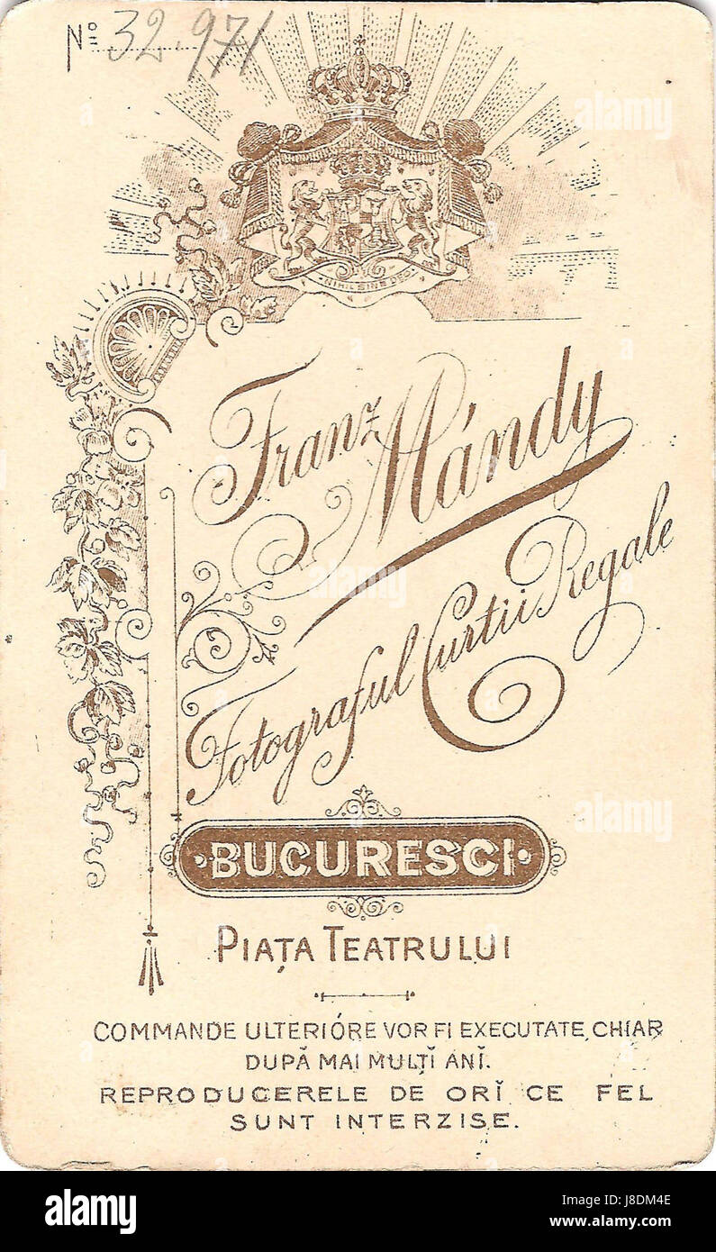 Frantz Mandy Carte de vizita01 Stockfoto