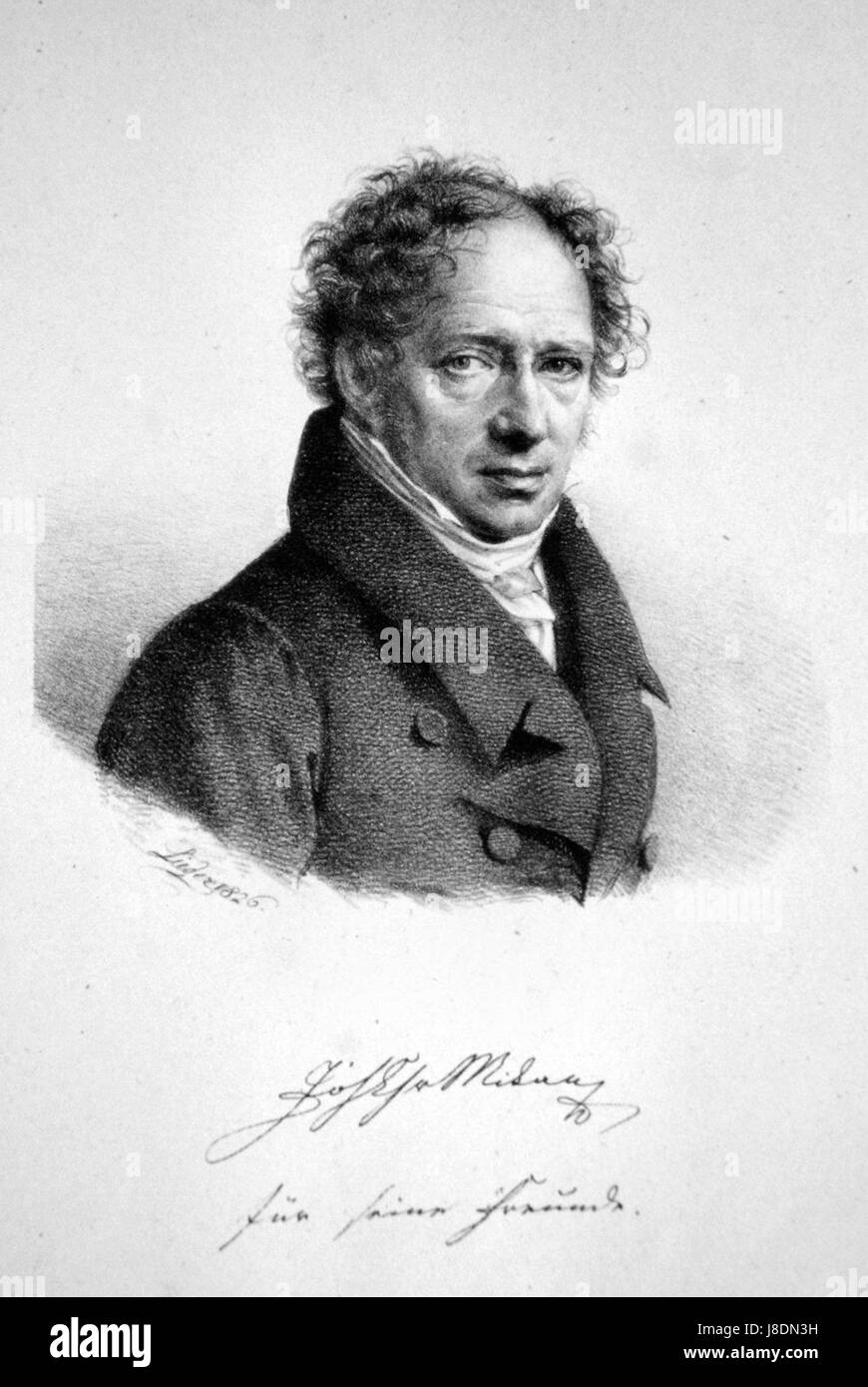 Johann Christian Mikan, ein für Lithografie bekannter Künstler, schuf im 18. Jahrhundert Kunstwerke mit dem Schwerpunkt Naturwissenschaften und botanische Illustration. Stockfoto