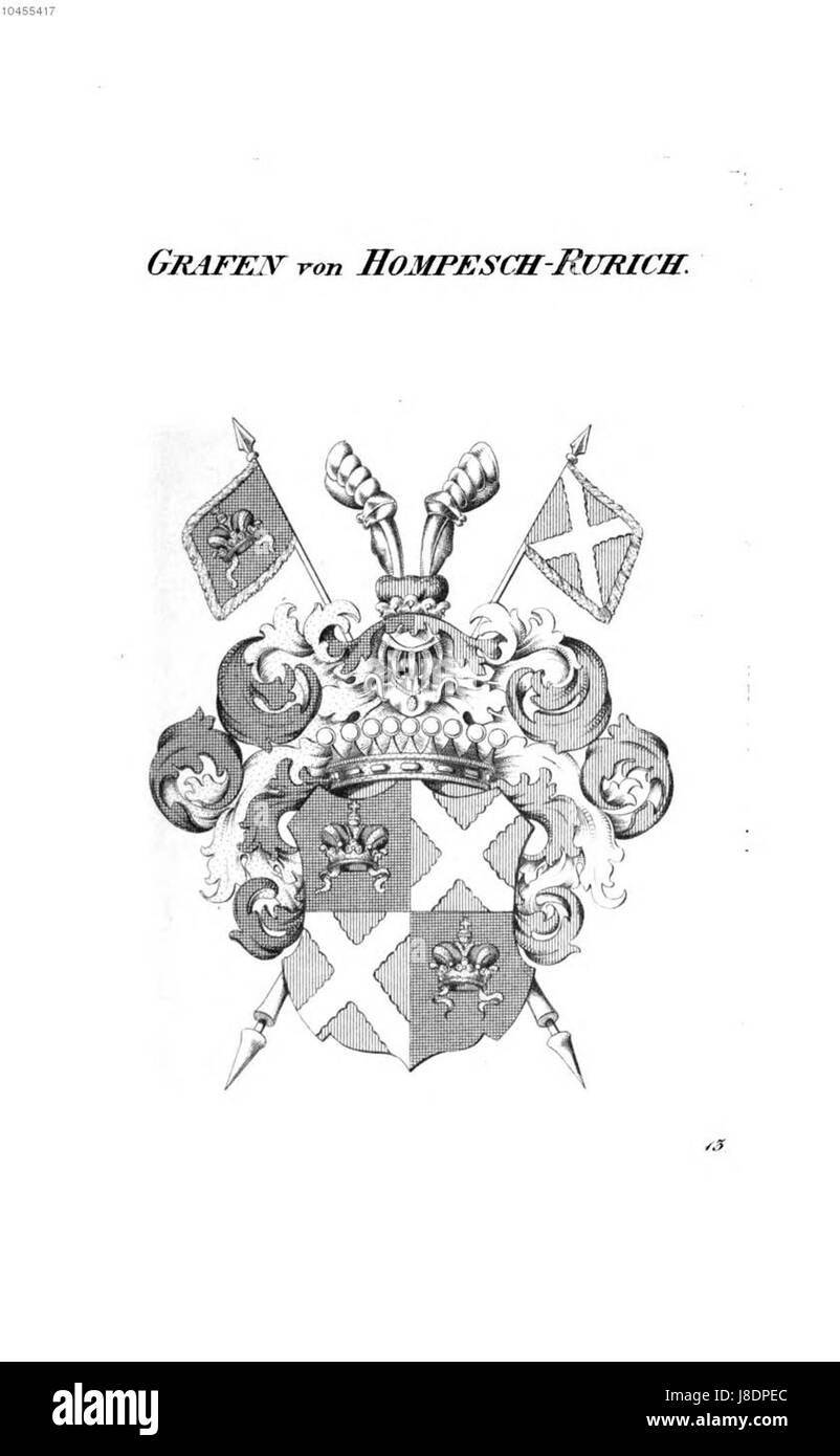 Der Titel bezieht sich auf eine Kombination von Namen: Hompesch, Rurich und Tyroff, möglicherweise historische Figuren, Orte, oder künstlerische Werke, die mit einer bestimmten Ära oder Region verbunden sind. Stockfoto