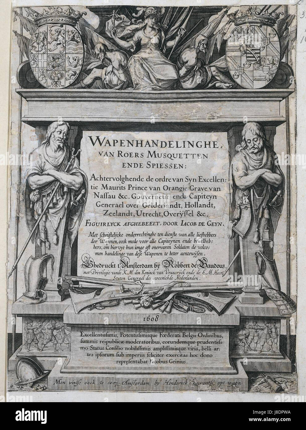Jacob de Gheyn Wapenhandelinge Stockfoto