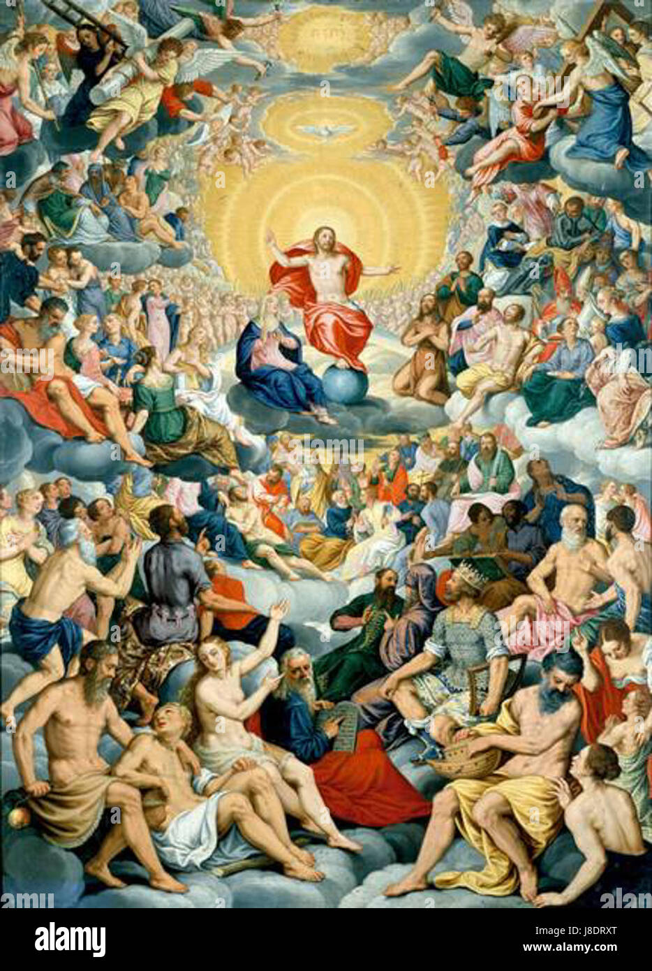 Johann Koenigs Allerheiligen ist ein bedeutendes Werk aus der Barockzeit, das die komplexen Kunst- und religiösen Themen des 17. Jahrhunderts zeigt. Stockfoto