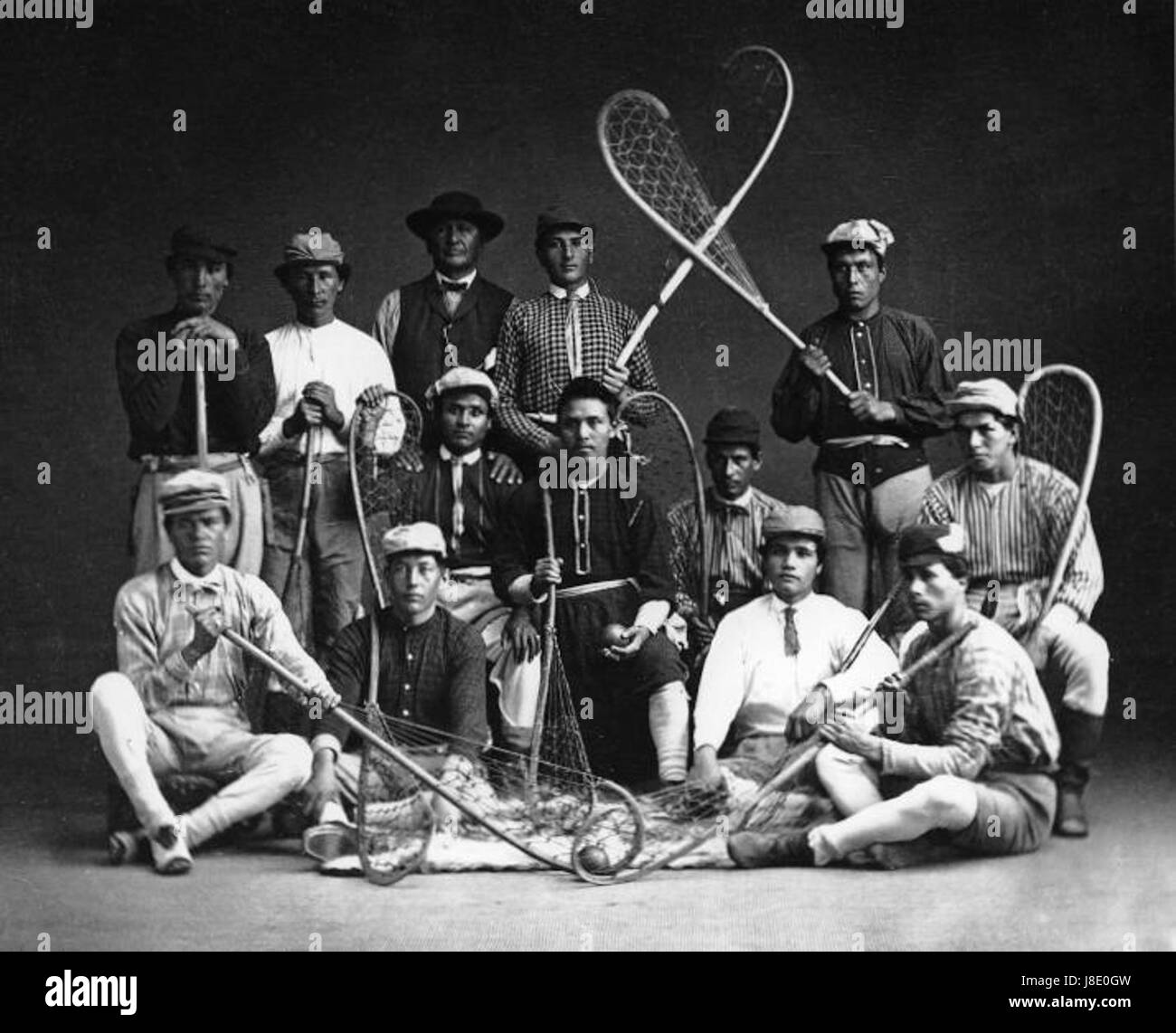 Kahnawake Lacrosse Club 1867 Stockfoto