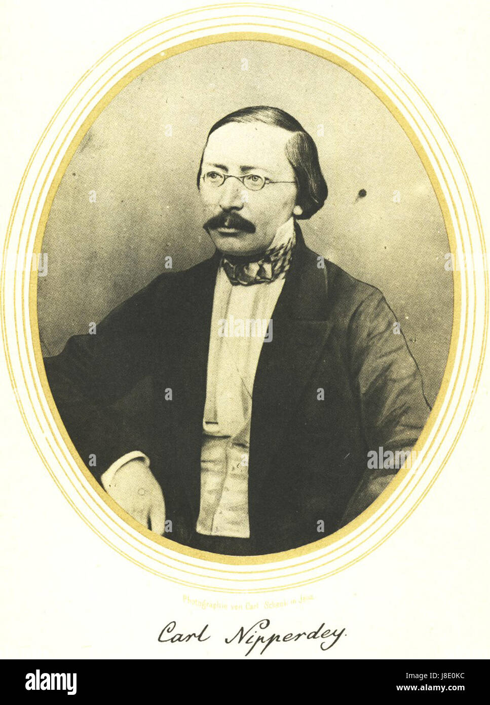 Karl Ludwig Nipperdey war ein bedeutender deutscher Historiker und Gelehrter, bekannt für seine Arbeiten zur Geschichte des Heiligen Römischen Reiches und zur Frühen Neuzeit. Stockfoto