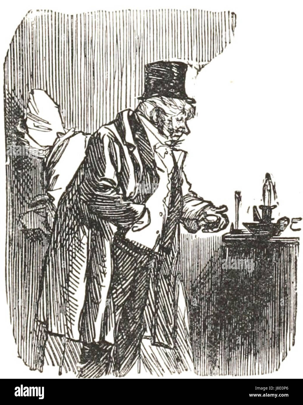 Herr Caudle bringt nach Hause den falschen Hut Stockfoto