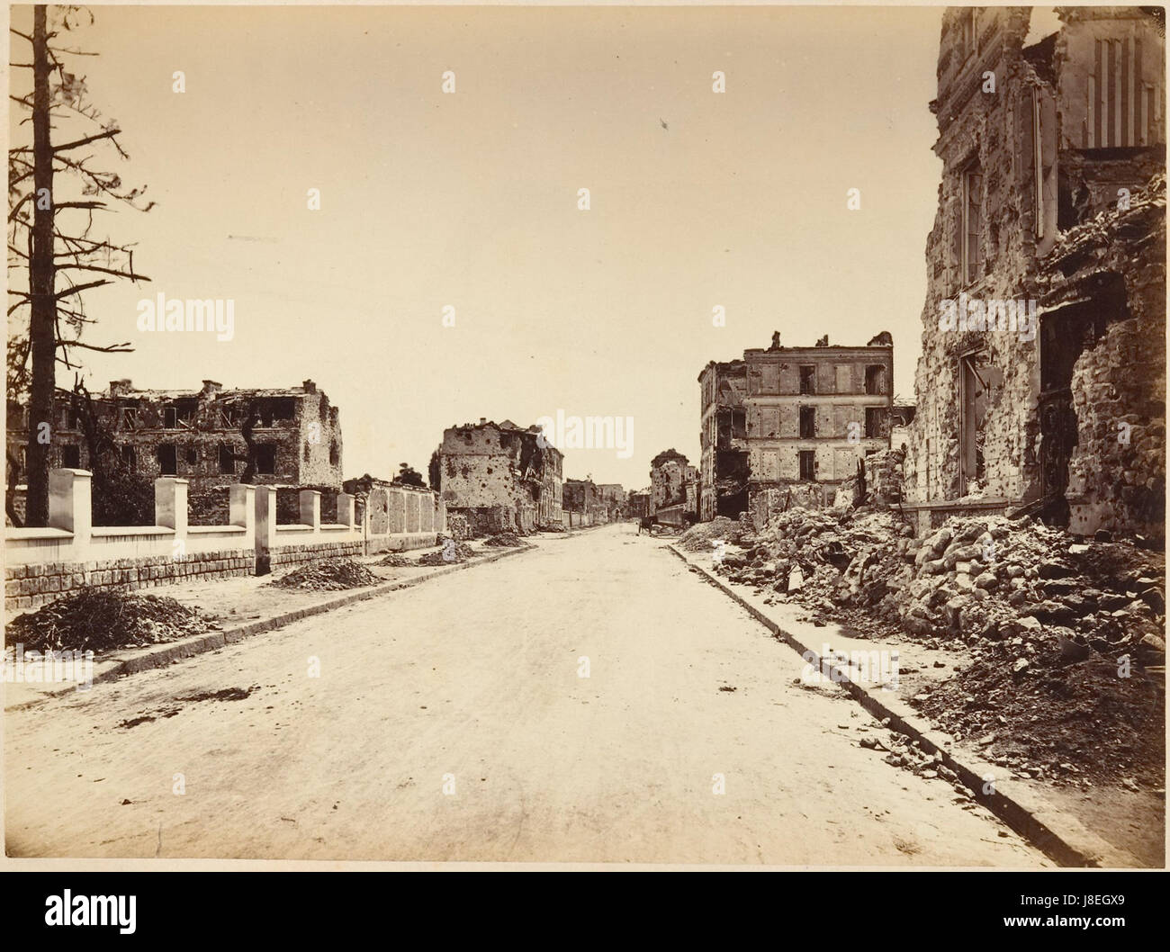 Les Ruines de Paris et de ses Environs 1870 1871, Cent Fotografien, zweiter Band. DP161616 Stockfoto