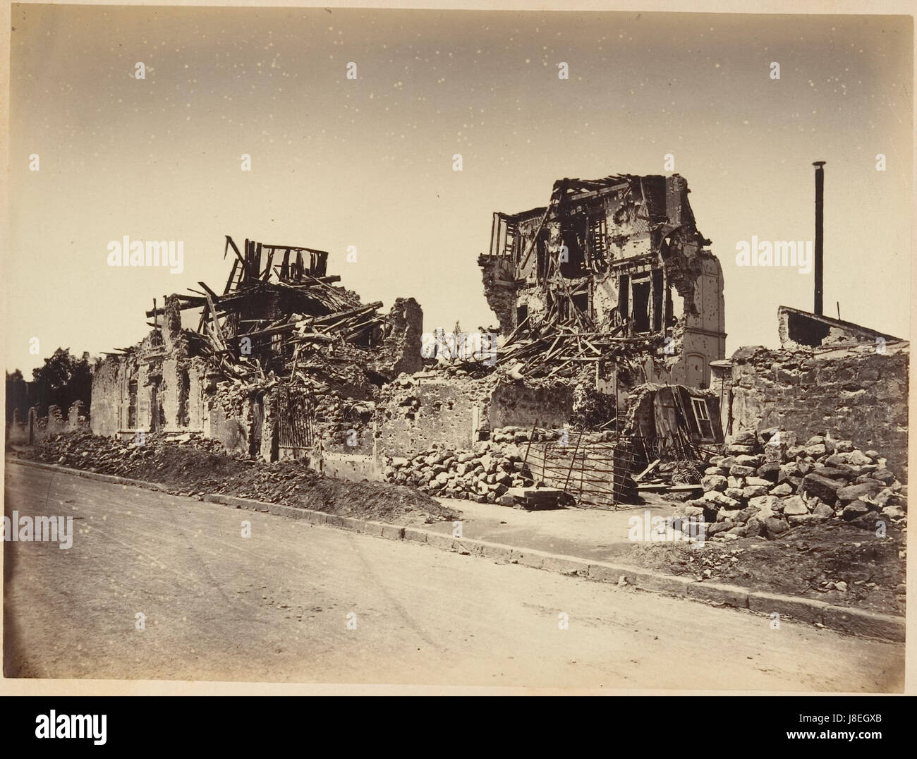 Les Ruines de Paris et de ses Environs 1870 1871, Cent Fotografien, zweiter Band. DP161617 Stockfoto