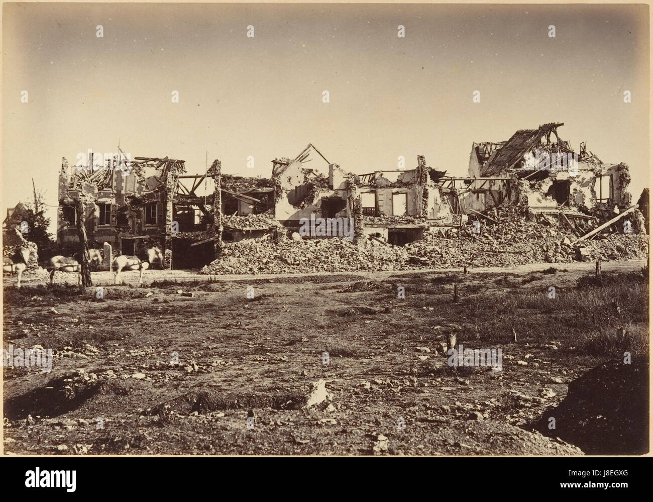 Les Ruines de Paris et de ses Environs 1870 1871, Cent Fotografien, zweiter Band. DP161623 Stockfoto