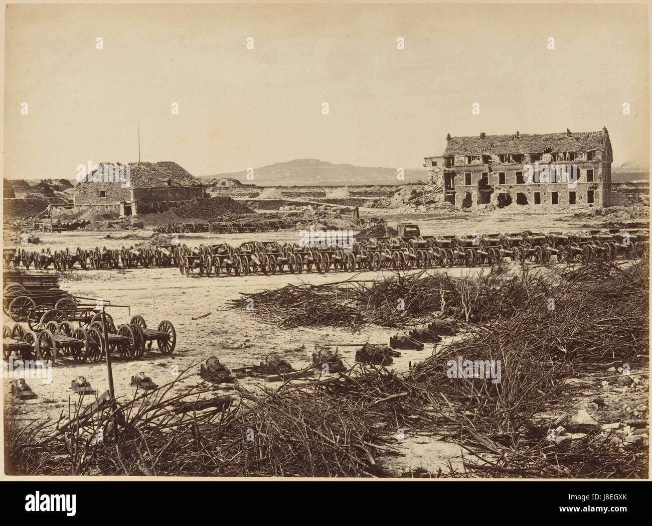 Les Ruines de Paris et de ses Environs 1870 1871, Cent Fotografien, zweiter Band. DP161625 Stockfoto