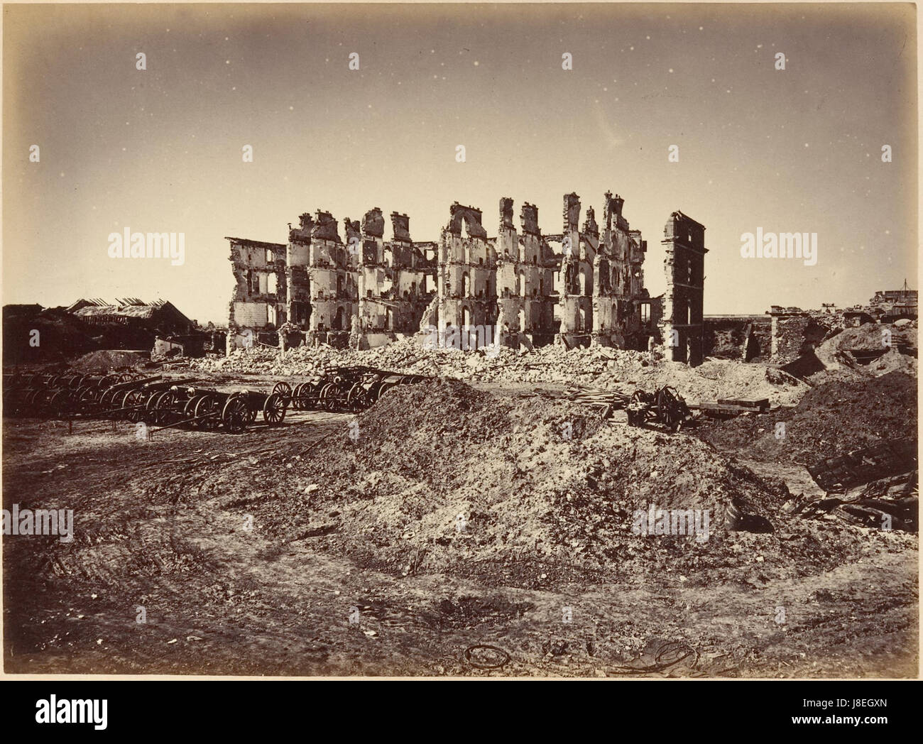 Les Ruines de Paris et de ses Environs 1870 1871, Cent Fotografien, zweiter Band. DP161627 Stockfoto