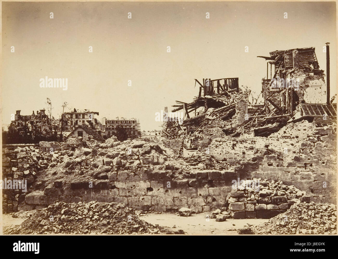 Les Ruines de Paris et de ses Environs 1870 1871, Cent Fotografien, zweiter Band. DP161614 Stockfoto