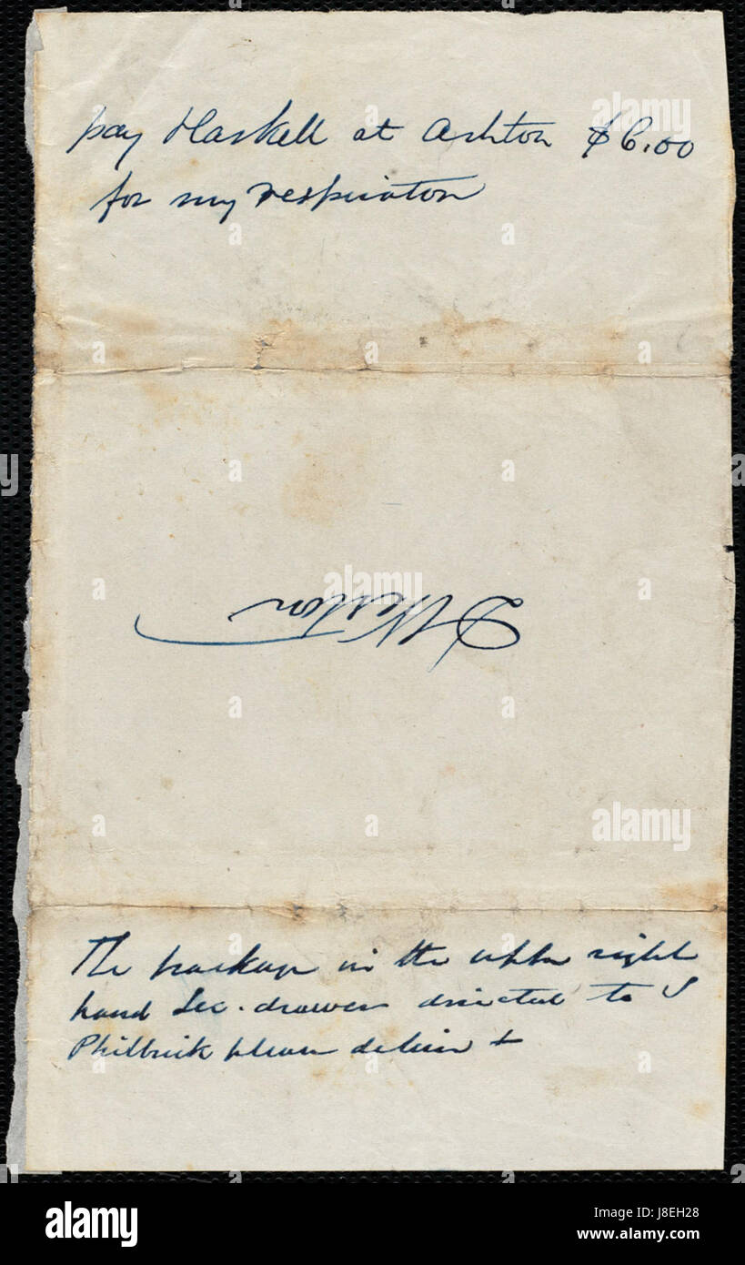 Dieses historische Stück, das um 1830 von einem unbekannten Künstler geschaffen wurde, ist an Deborah Weston gerichtet. Das Kunstwerk bietet einen Einblick in den künstlerischen Ausdruck des 19. Jahrhunderts und die soziale Kultur der Zeit. Stockfoto