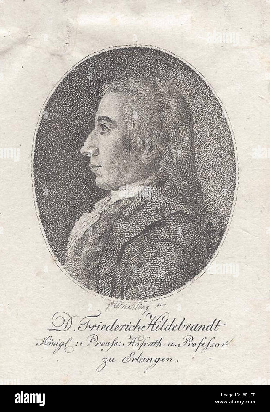 Georg Friedrich Hildebrandt Stockfoto