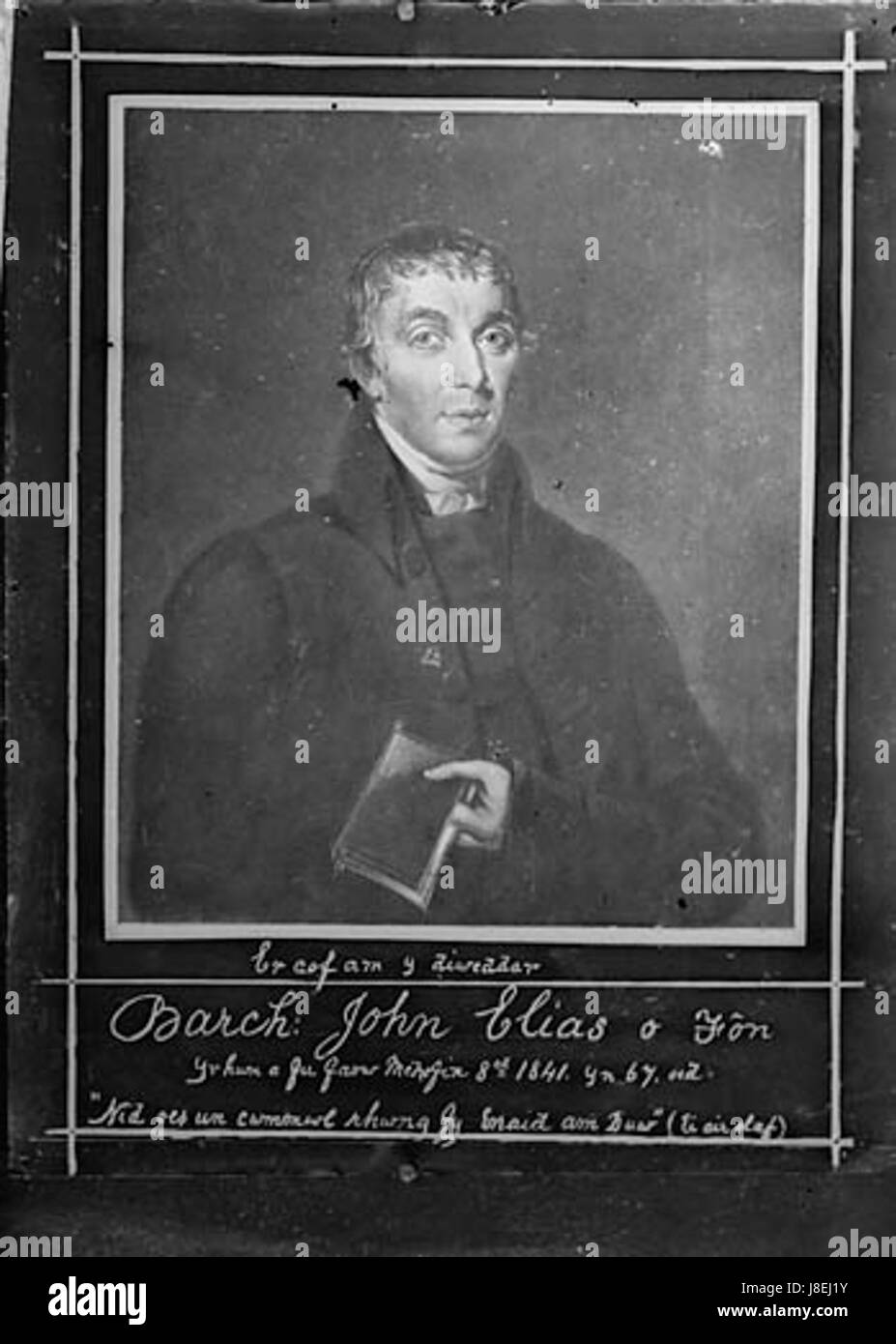 Äh, Cof bin y Diweddar Barch John Elias o Fon... NLW3364384 Stockfoto