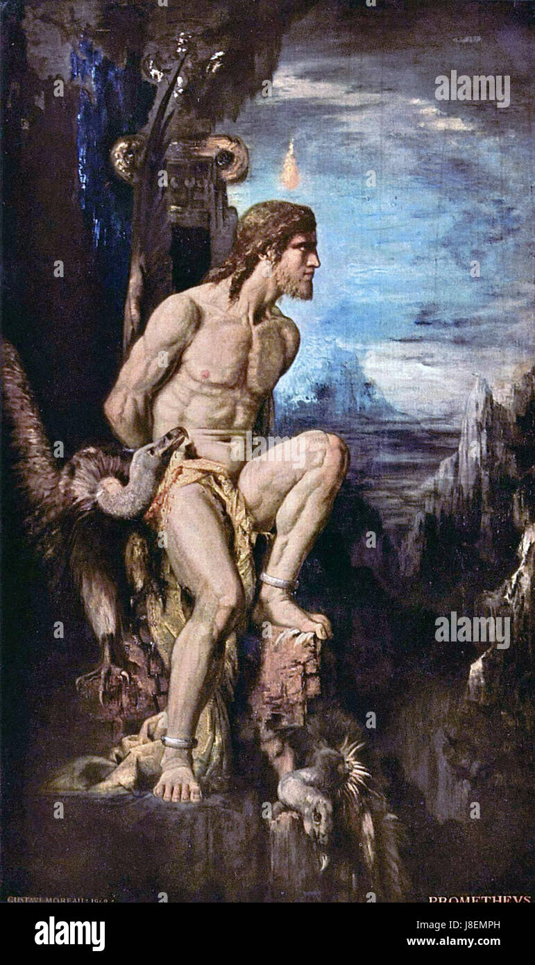Gustave Moreau Prometheus Stockfoto