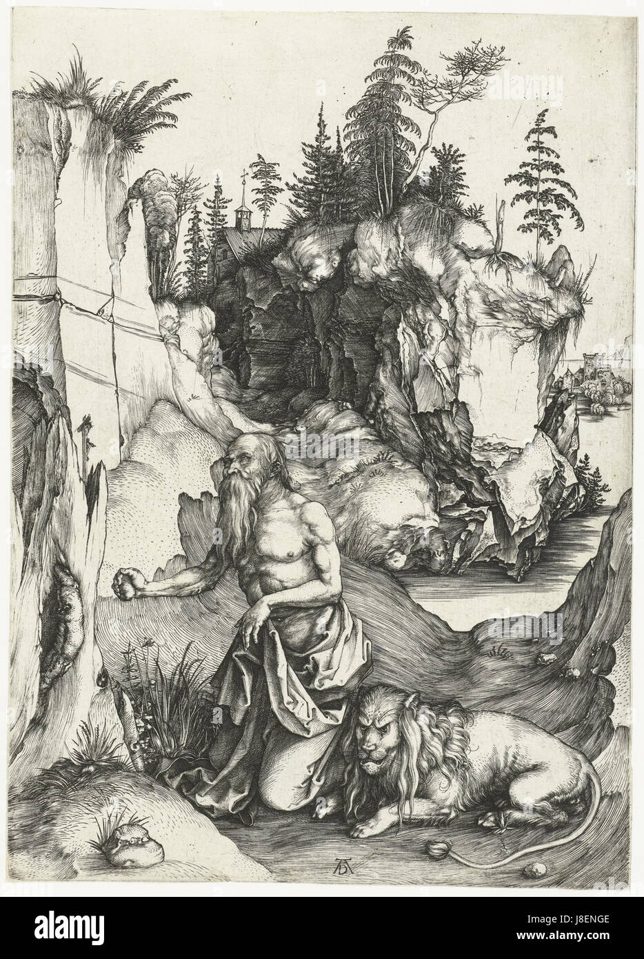 Büßer Hieronymus in der Wildnis Rijksmuseum Stockfotografie - Alamy