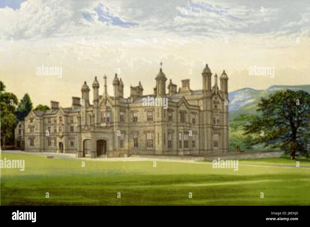 Glanusk Park ist ein historisches Anwesen in den Brecon Beacons in Wales, bekannt für seine malerische Schönheit, die traditionellen Gärten und das große Haus. Der Park ist ein bemerkenswertes Beispiel für ein britisches Landgut mit weitläufigem Gelände, Wäldern und einer reichen Geschichte. Stockfoto Glanusk Park ist ein historisches Anwesen in den Brecon Beacons in Wales, bekannt für seine malerische Schönheit, die traditionellen Gärten und das große Haus. Der Park ist ein bemerkenswertes Beispiel für ein britisches Landgut mit weitläufigem Gelände, Wäldern und einer reichen Geschichte. Stockfoto