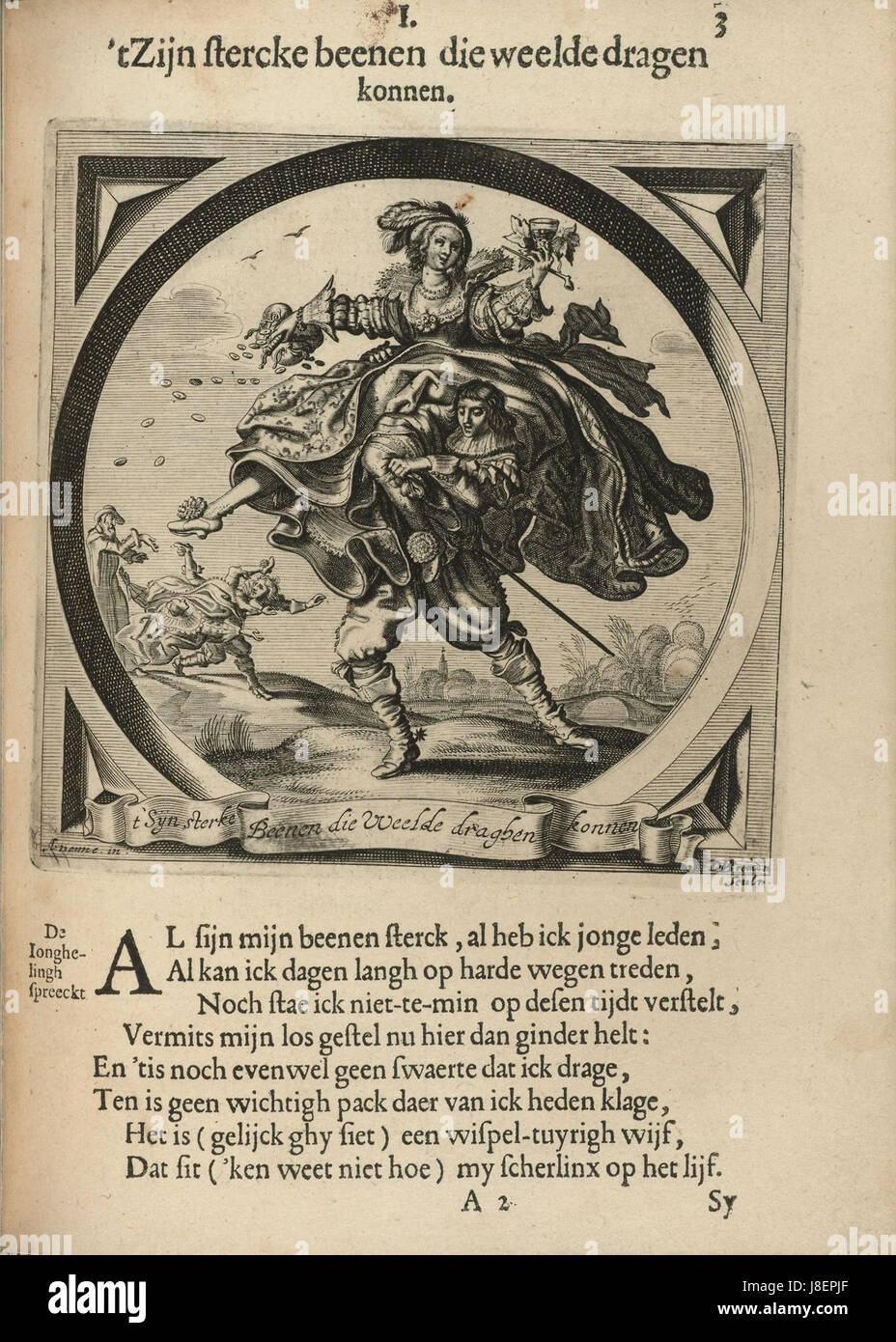 Houghton Typ 632.32.263 Spiegel van Den Ouden Ende Niuvven Tijdt, 1632 Stockfoto