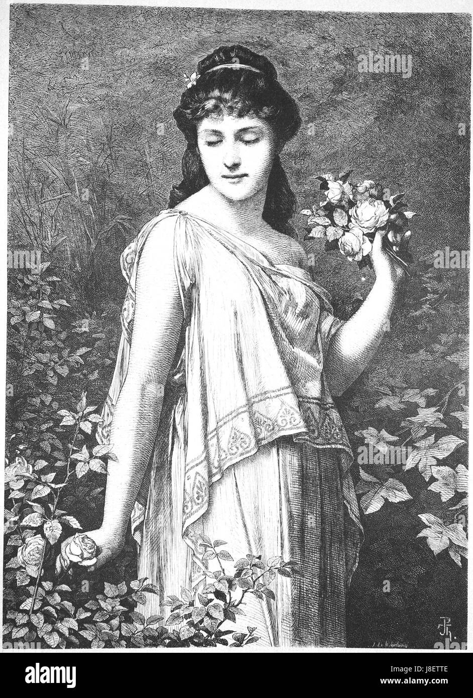 Gartenlaube (1877) b 005 sterben Stockfoto