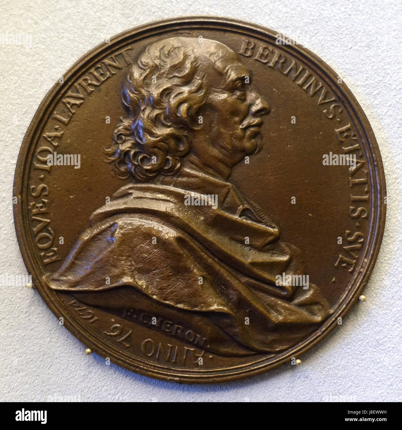 Giovanni Lorenzo Bernini von Francois Cheron, Bode 1674 Museum DSC02794 Stockfoto