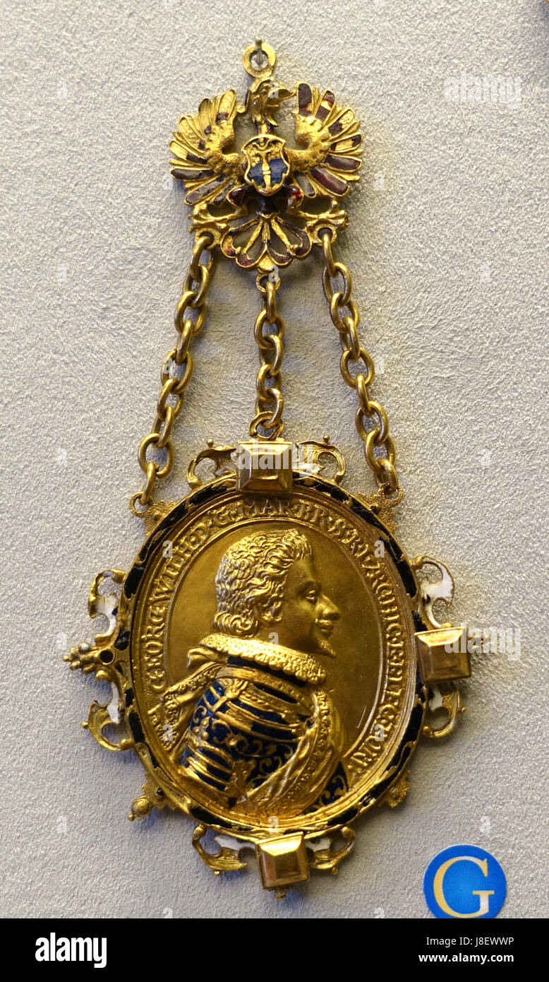 Georg Wilhelm, Markgraf von Brandenburg und Kurfurst, von einem unbekannten Künstler, 1621 Bode Museum DSC02801 Stockfoto