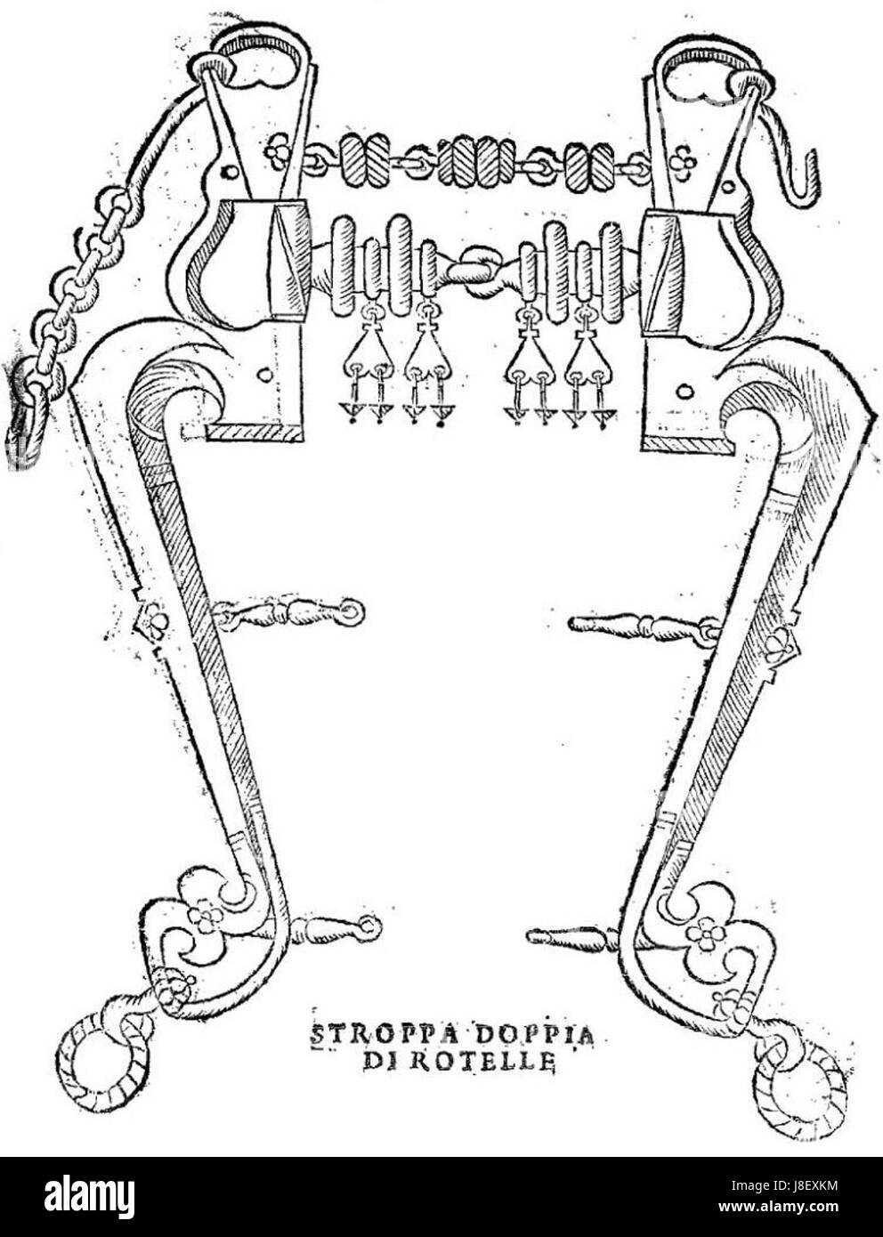 Fiaschi stroppa doppia bezieht sich auf eine traditionelle italienische Technik, die zur Herstellung von dekorativen Knoten verwendet wird. Diese besondere Methode wird häufig in der Stickerei oder in der Textilkunst verwendet, um komplexe und optisch eindrucksvolle Designs zu kreieren, die die italienische Handwerkskunst in der Textilkunst hervorheben. Stockfoto