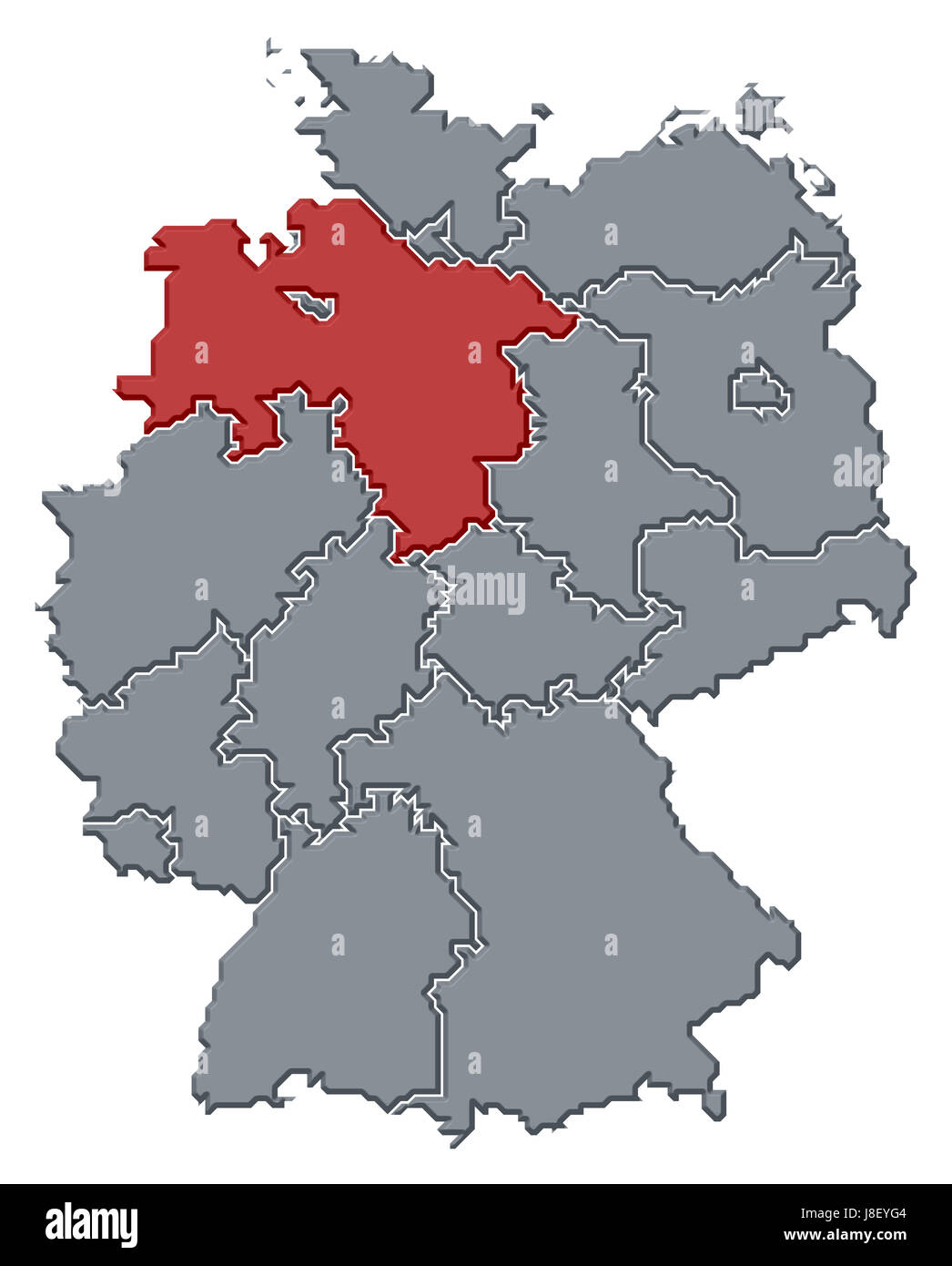 Deutschland, Bundesrepublik Deutschland, Karte, Atlas, Weltkarte